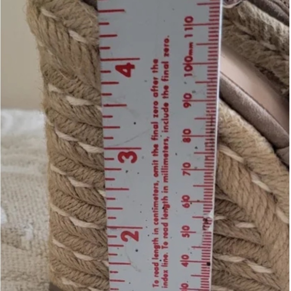 👡 Women’s Merona Peep Toe Espadrille Wedges – Taupe, Size 10 - Picture 13 of 13